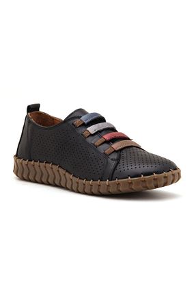کفش کژوال مشکی زنانه چرم خالص Venüs - کد 279351122