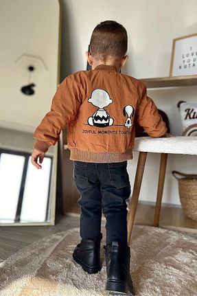 ست بالاتنه و پائین تنه قهوه ای بچه گانه بافتنی Minigimin Cicileri - کد 877159812