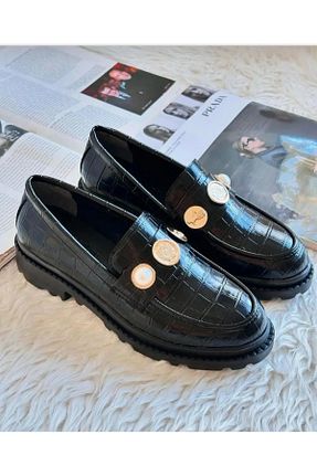کفش پاشنه بلند پر مشکی زنانه پاشنه متوسط (5-9 سانتی متر) RUGGED - کد 877156245