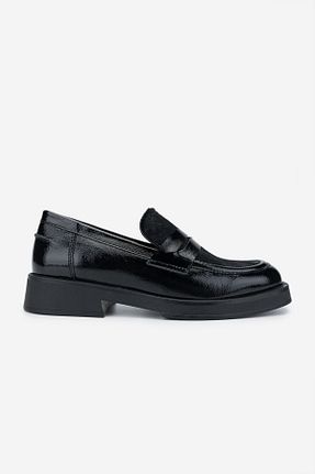 کفش لوفر مشکی زنانه چرم خالص Valmenti - کد 877157072