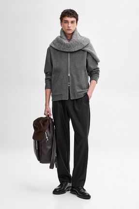 کت طوسی مردانه Comfort Massimo Dutti - کد 877152674