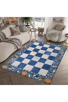فرش رنگی قابل شستشو Rugs Modern Halı - کد 876378919