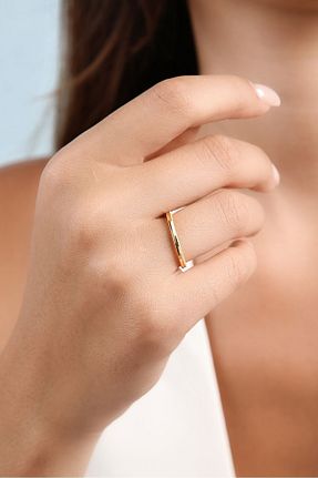 انگشتر طلا زرد زنانه 22 عیار Altınkesesi - کد 807097532