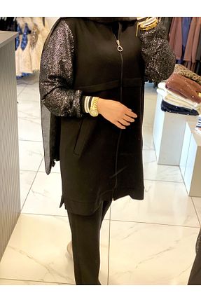 کت مشکی زنانه رگولار Aynaz - کد 877157430