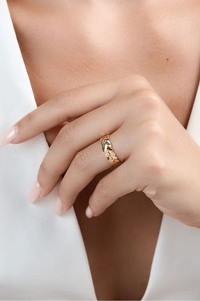انگشتر طلا طلائی زنانه 22 عیار Altınkesesi - کد 849807530