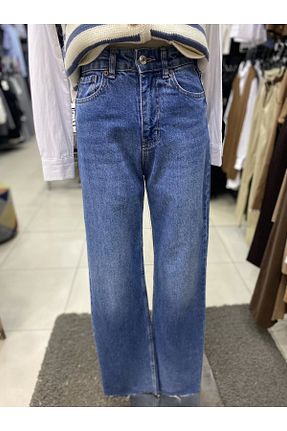 شلوار جین آبی زنانه پاچه پهن Scbutik - کد 877175305