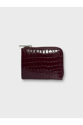کیف پول زرشکی زنانه ابعاد کوچک LECA PELLE - کد 877191171