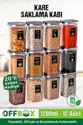 ظرف نگهداری طوسی پلاستیک OFFBOX - کد 783729884