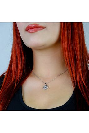 گردنبند استیل ( فولاد ) طوسی زنانه استیل ضد زنگ Hediye Yolda - کد 877210504