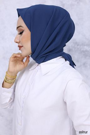 روسری آبی 90 x 90 ASİLNUR - کد 877193999