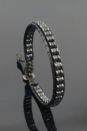دستبند جواهر مشکی زنانه سنگ طبیعی Seven Art Jewelry - کد 301698537