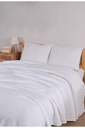 روتختی دونفره سفید پنبه ای MYLASA HOME - کد 877212754
