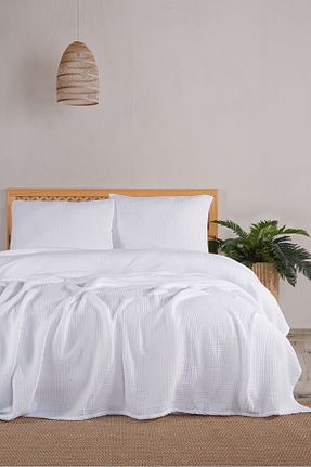 روتختی دونفره سفید پنبه ای MYLASA HOME - کد 877212754