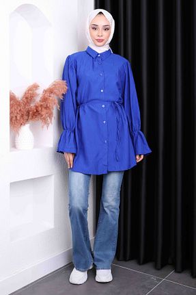 پیراهن حجاب سرمه ای زنانه رگولار İmajButik - کد 877213318