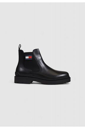 بوت / نیم بوت مشکی مردانه پاشنه تخت Tommy Jeans - کد 877219200