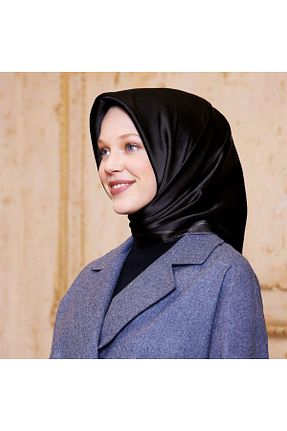 روسری زرشکی کرپ ساتن ابریشم Armine - کد 164123184