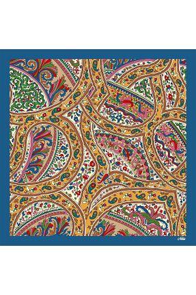 روسری رنگی 100 x 100 nehir eşarp - کد 877215589