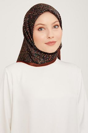 روسری آبی کرپ ساتن ابریشم Armine - کد 835656744