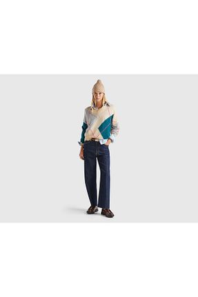 پلیور بژ زنانه رگولار United Colors of Benetton - کد 877217522