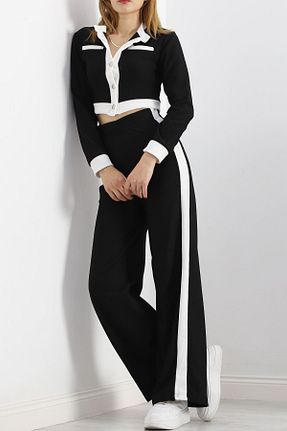 ست بالاتنه و پائین تنه مشکی زنانه ویسکون Tena - کد 877236681