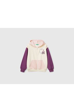 سوئیشرت نباتی بچه گانه ساده United Colors of Benetton - کد 877237724