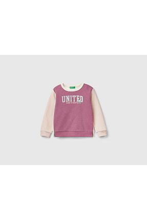 سوئیشرت صورتی بچه گانه Mix United Colors of Benetton - کد 877237975