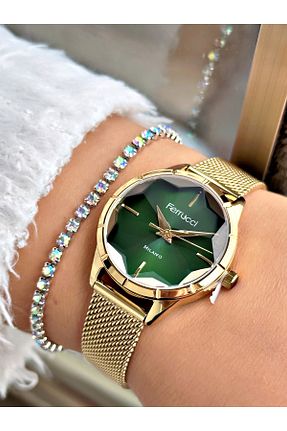 ساعت مچی سبز زنانه 31-35 میلی متر Ferrucci - کد 877240317
