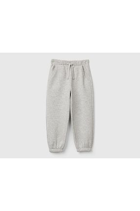 شلوار کرمگن طوسی بچه گانه پاچه کش دار United Colors of Benetton - کد 877237908