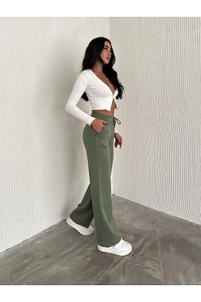 شلوار گرمکن حجاب خاکی زنانه جاگر Zula Moda - کد 877360157