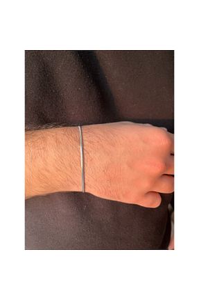 دستبند استیل (فولاد) طوسی مردانه استیل ضد زنگ AS.CO DESIGN - کد 877244072