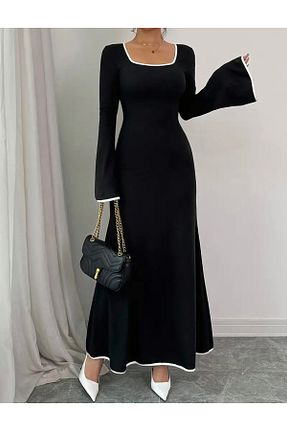 لباس مشکی زنانه بافتنی çatı moda - کد 877265396
