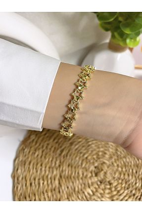 دستبند استیل (فولاد) طلائی زنانه استیل (فولاد) Bimodabu - کد 877273004