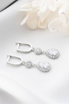 گوشواره نقره سفید زنانه 925 عیار MIDDLEMIST - کد 876514521