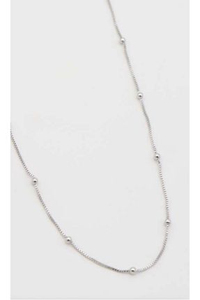 گردنبند استیل ( فولاد ) طوسی زنانه استیل ضد زنگ ladefy - کد 877318982