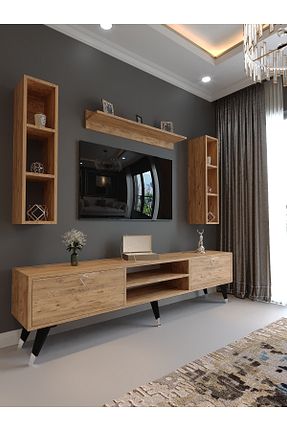 میز و پایه تلویزیون قهوه ای Suntalam Myniture Home & Living - کد 877366008