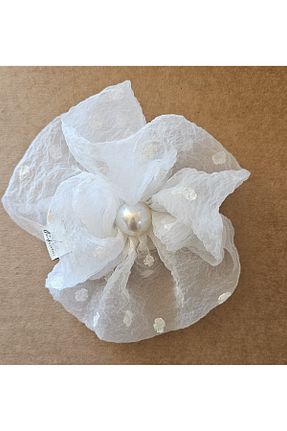 گیره سر سفید زنانه پلی استر Julia - کد 877376992
