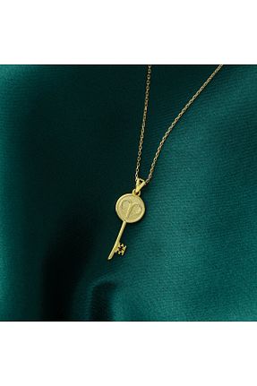 گردنبند نقره زرد زنانه 925 عیار Akgül Silver - کد 877375956