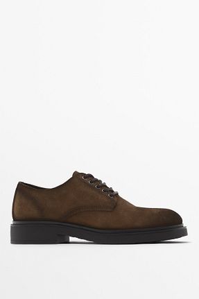 کفش کلاسیک قهوه ای مردانه چرم خالص Massimo Dutti - کد 877384874