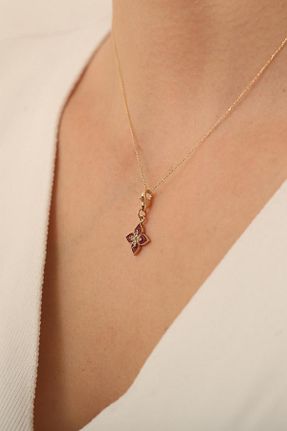 گردنبند طلا قرمز زنانه 14 عیار Bayar Gold - کد 841459887