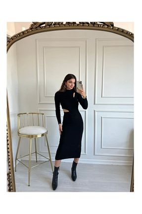 لباس مشکی زنانه تریکو MADAME MELEK - کد 776882350