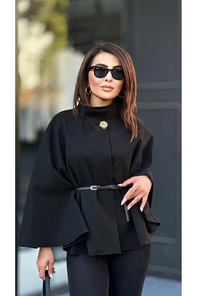 کت مشکی زنانه رگولار Oslove - کد 877435078