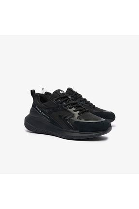 کفش اسنیکر مشکی مردانه بند دار Lacoste - کد 877440262