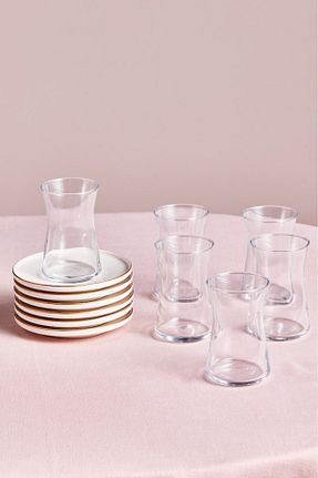 لیوان طلائی شیشه Karaca - کد 877435478