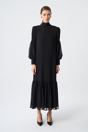 لباس مشکی زنانه بافتنی Mizalle - کد 877449203
