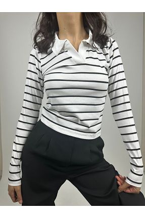بلوز سفید زنانه ساده ALZEN - کد 877448668