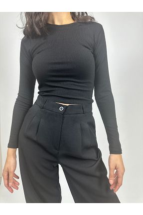 بلوز مشکی زنانه ساده ALZEN - کد 877448621