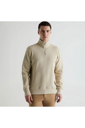 سوئیشرت بژ مردانه ساده Gant - کد 825447792