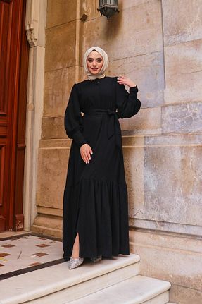 کلاه و ابایا مشکی زنانه پنبه پلی استر Berel Moda - کد 877234542
