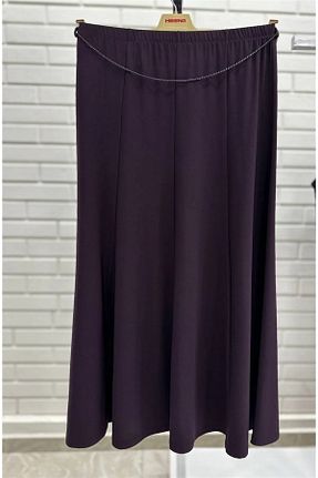 دامن حجاب بنفش زنانه Relaxed Genel Markalar - کد 830730786
