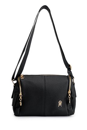 کیف دوشی مشکی زنانه چرم مصنوعی minebag - کد 877511703